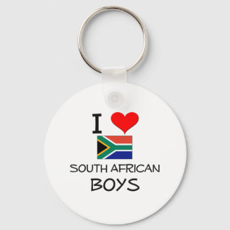 I Love South African Boys Keychain