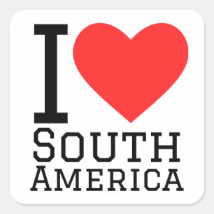 I love South America Square Sticker