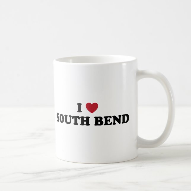 I Love South Bend Indiana Coffee Mug (Right)
