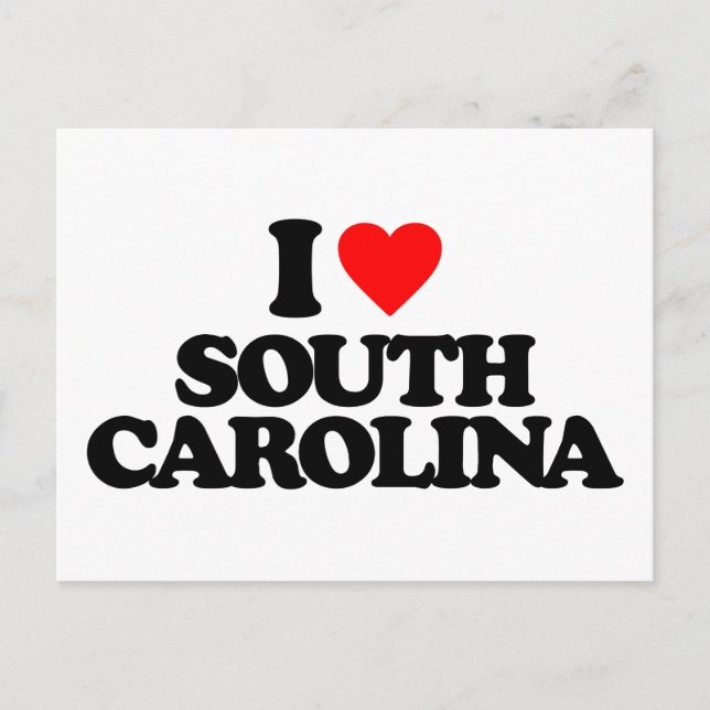 I LOVE SOUTH CAROLINA POSTCARD (Front)