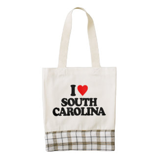 I LOVE SOUTH CAROLINA ZAZZLE HEART TOTE BAG