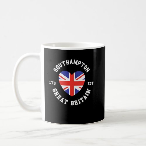 I Love SOUTHAMPTON Great Britain Heart Flag Badge  Coffee Mug