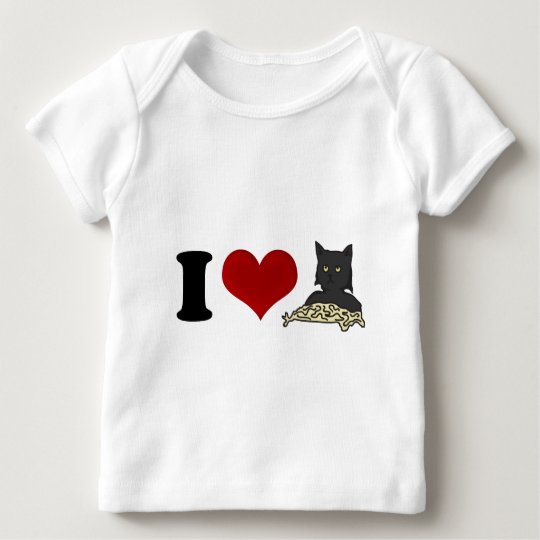 I Love Spaghetti Cat Baby T-Shirt