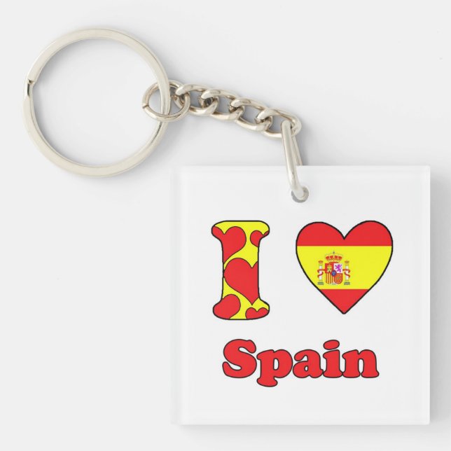 I love Spain Keychain (Front)