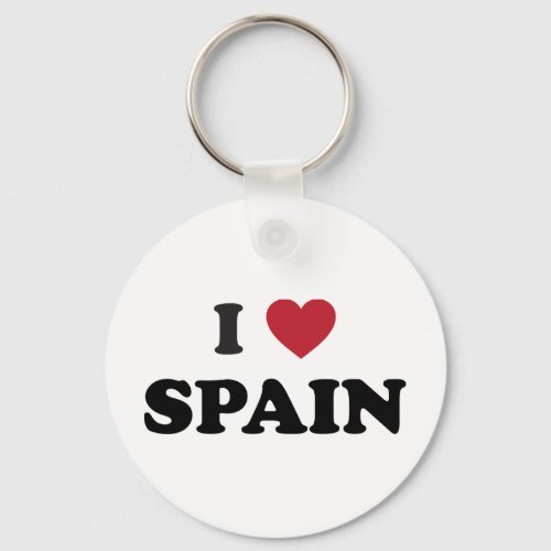 I Love Spain Keychain