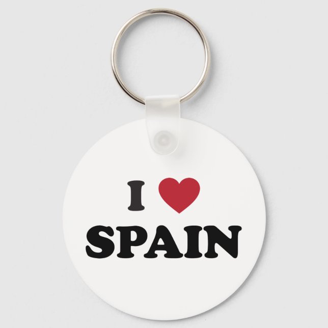 I Love Spain Keychain (Front)