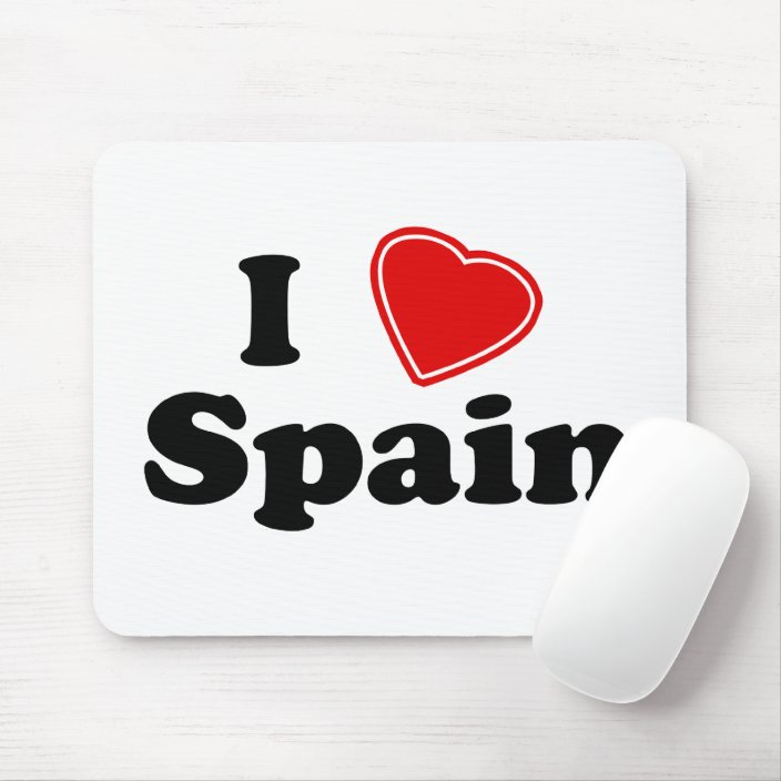 I Love Spain Mouse Pad