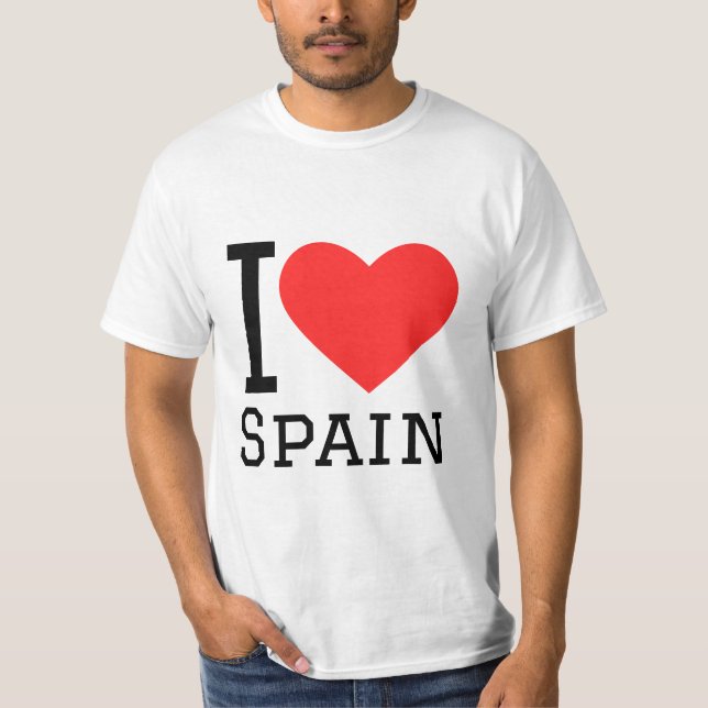 I love spain square sticker T-Shirt (Front)