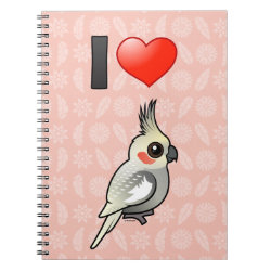 I Love Spangled Cockatiels Photo Notebook (6.5