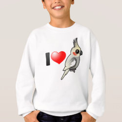 I Love Spangled Cockatiels Kids' American Apparel Organic T-Shirt