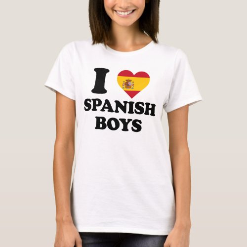 I love Spanish Boys T_Shirt