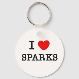 I Love Sparks Keychain