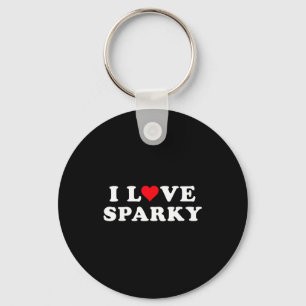 I Love Sparky Matching Girlfriend & Boyfriend Keychain