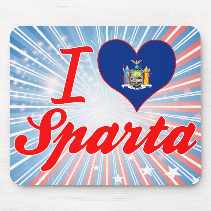 I Love Sparta, New York Mousepads