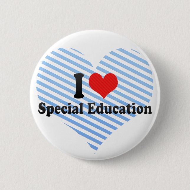 I Love Special Education Button (Front)