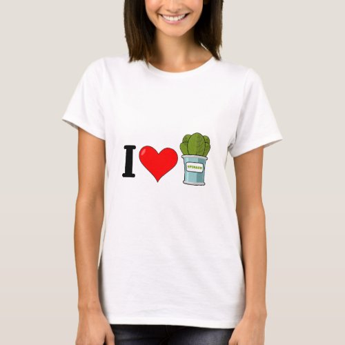 I Love Spinach T_Shirt