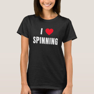 I love Spinning Class Indoor Cycling Workout Stati T-Shirt