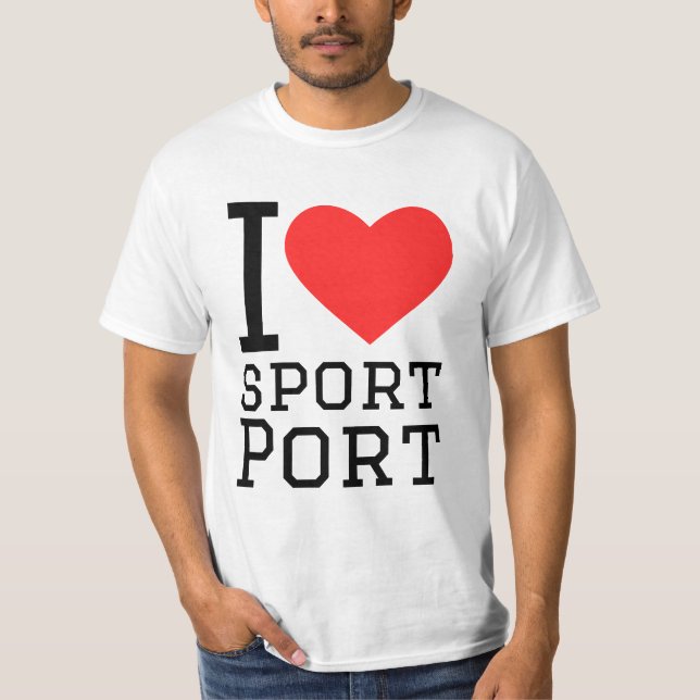 I love sport port T-Shirt (Front)