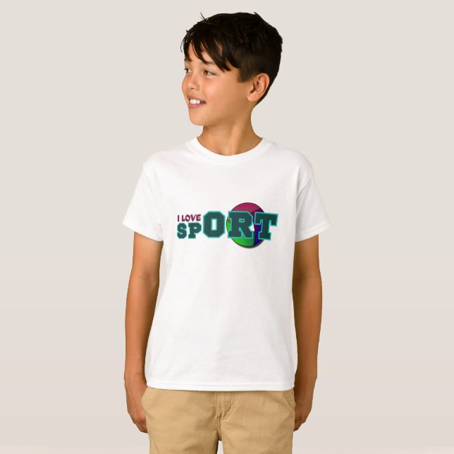 I Love Sport T-Shirt (Front Full)