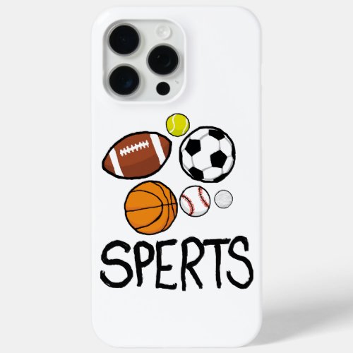 I love sports iPhone 15 pro max case