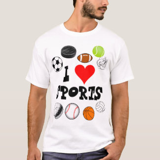 I LOVE SPORTS T SHIRT