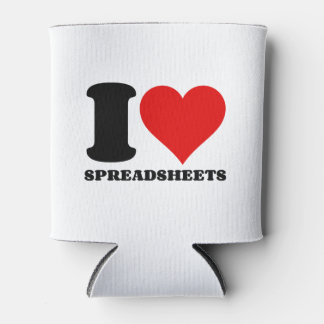 I LOVE SPREADSHEETS CAN COOLER