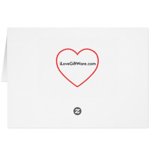 I Love Spreadsheets Cards (Back Horizontal)