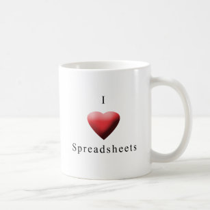 Best I Love Spreadsheets Gift Ideas Zazzle