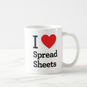 I Love Spreadsheets Coffee Mug