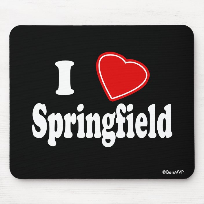 I Love Springfield Mouse Pad