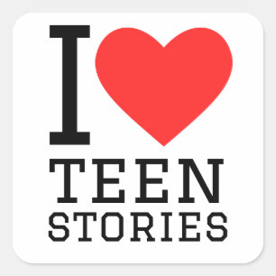 I love square sticker