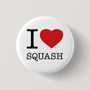 I LOVE SQUASH BUTTON