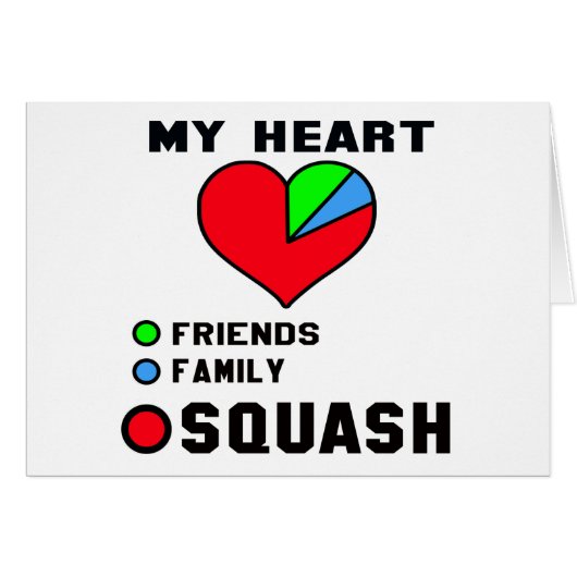 I love Squash. Cards (Front Horizontal)