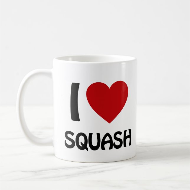 I love Squash Coffee Mug (Left)