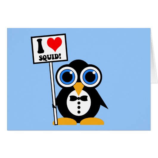 I love squid cards (Front Horizontal)
