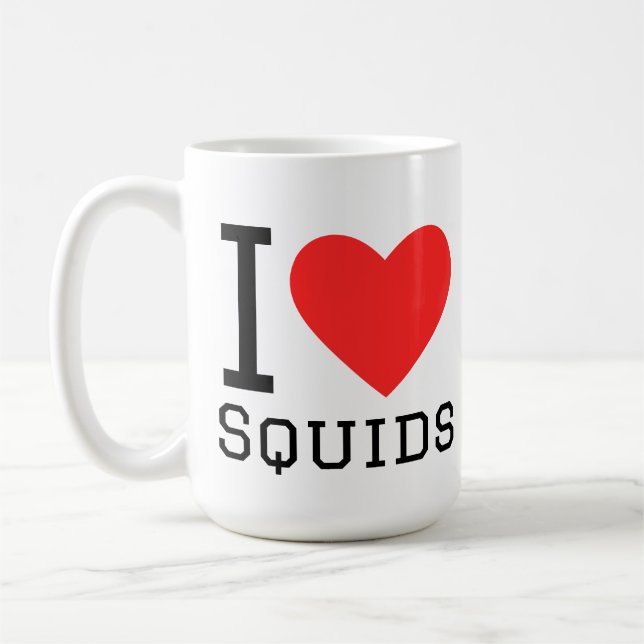 I love squids coffee mug (Left)
