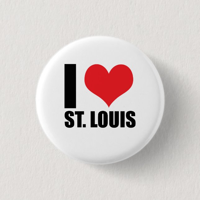 I love St. Louis Button (Front)