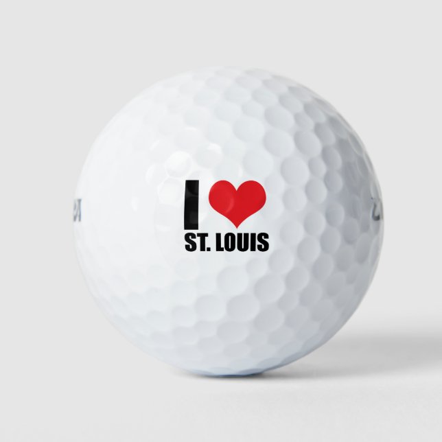 I love St. Louis Golf Balls (Front)