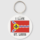 St. Louis Flag Keychain