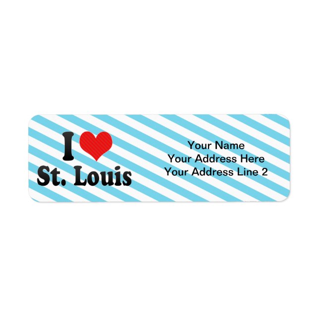 I Love St. Louis Label (Front)