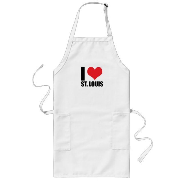 I love St. Louis Long Apron (Front)