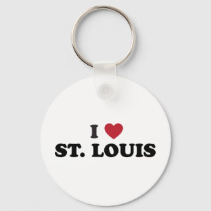 I Love St. Louis Missouri Keychain