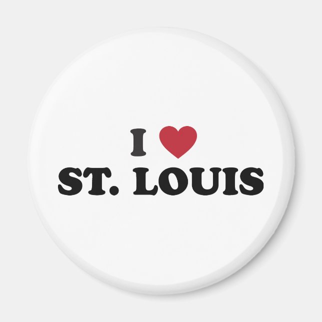 I Love St. Louis Missouri Magnet (Front)