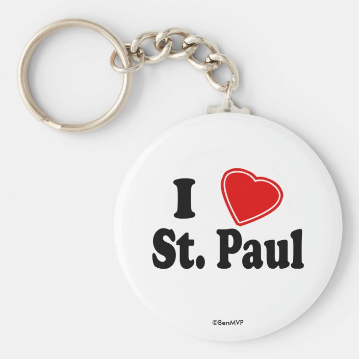 I Love St. Paul Key Chain