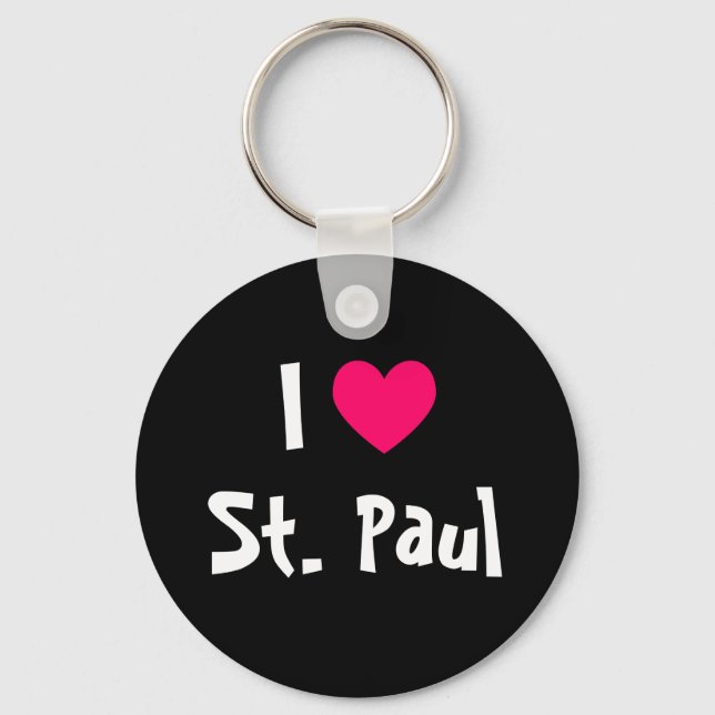 I Love St. Paul Keychain (Front)