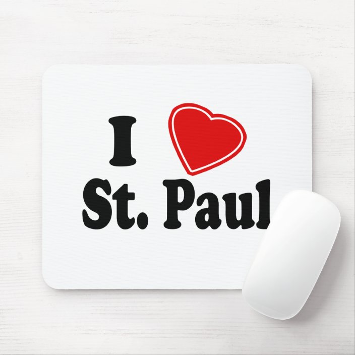 I Love St. Paul Mouse Pad