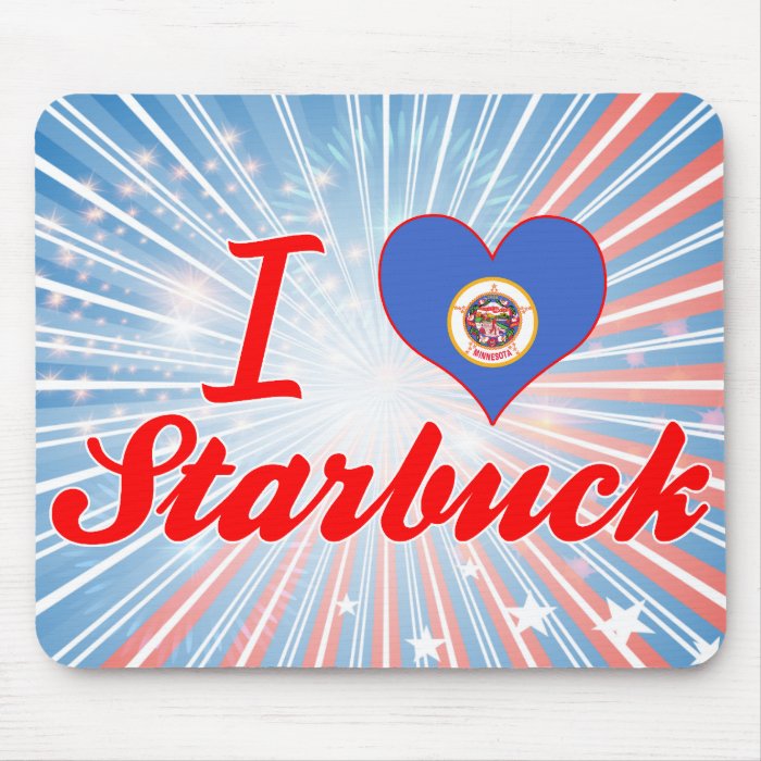 I Love Starbuck, Minnesota Mouse Pad