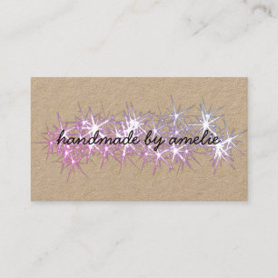 I love Stars Handmade By Name With Social Media Business Card