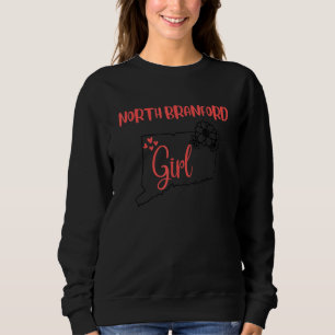 I Love State Of Connecticut Flower Outline Northbr Sweatshirt