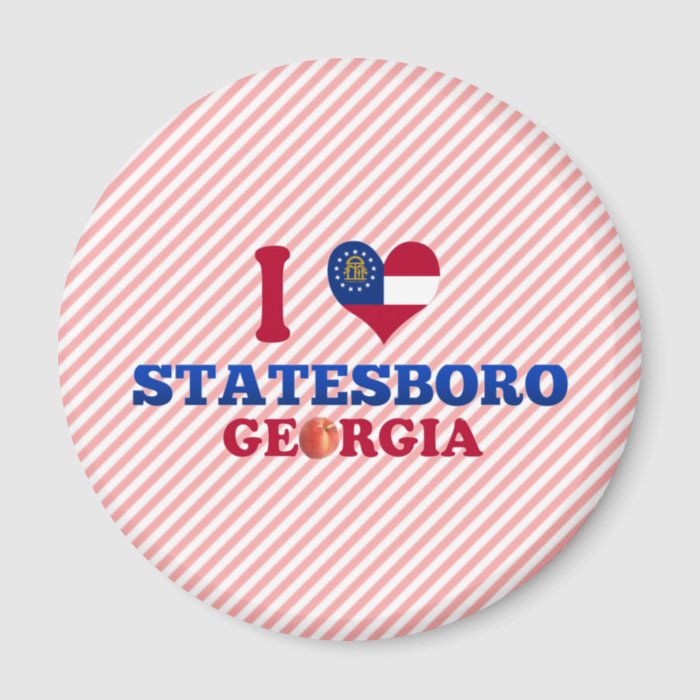 I Love Statesboro, Georgia Fridge Magnets